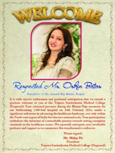  Embracing Excellence in Healthcare | A Warm Welcome to to Respected Shri Shri 1008 –Krishnananda Swami Baba Kalidas Ji Maharaj & Mr. Mohit Mathur, Director of IndiGo Airlines 