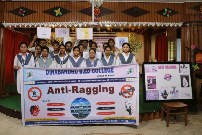 Anti-Ragging Events at, Dinabandhu B.Ed College.